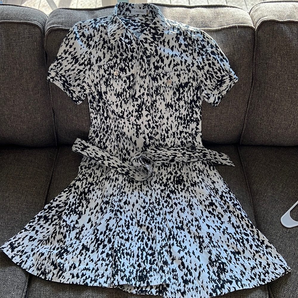 Vintage Calvin Klein Shirt Dress Mid 80’s design.